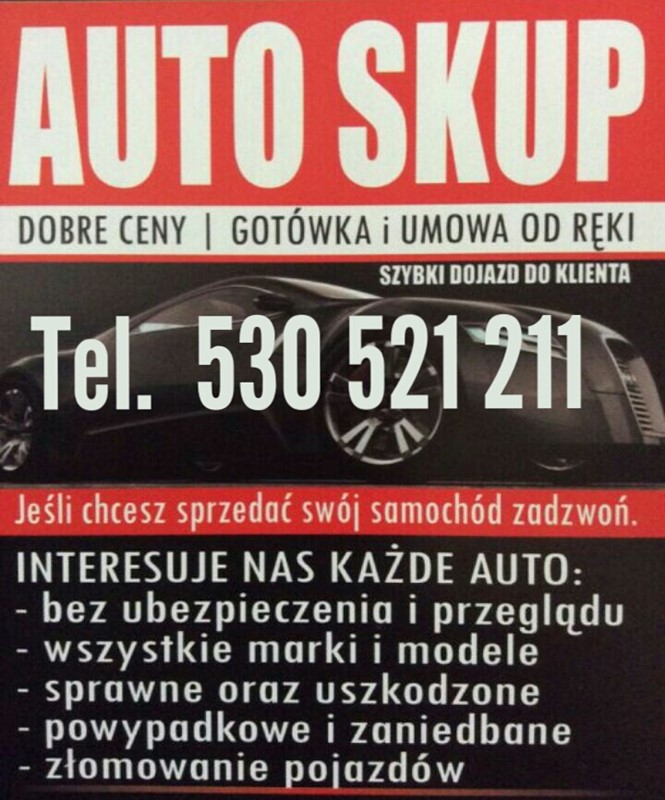 Auto Skup Szczecin Zachodniopomorskie Tel 530521211 Płacimy za wraki 